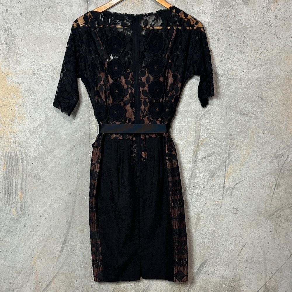 Byron Lars Anthropologie Black Lace Carissima Sheath Dress - Picture 5 of 8